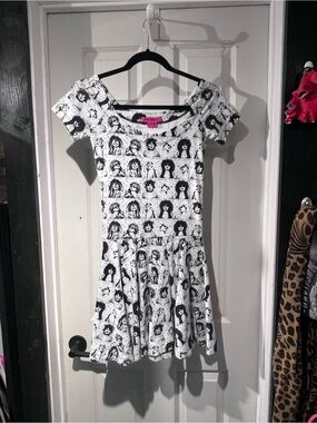 Vintage Betsey Johnson Vintage Photobooth Print Dress Y2K 90s Rare